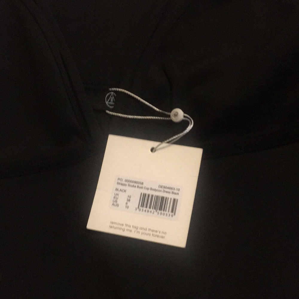 New with tags black missguided strapping dress - Picture 2 of 2